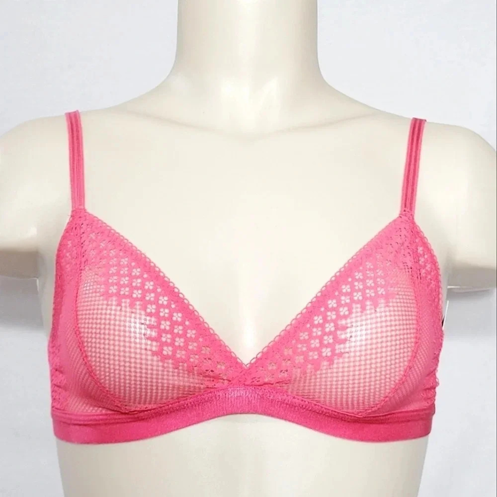 SMALL On Gossamer The Show Off Bralette G5112 Vermillion Coral NWT New with Tags
